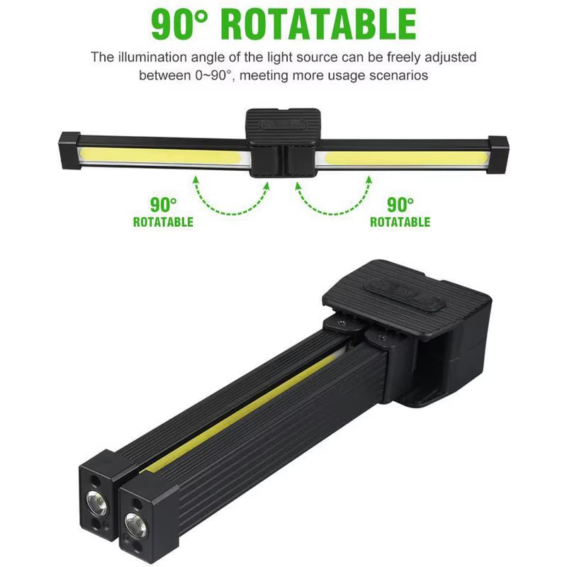 7-Speed Dimming Flash Gym Lamp for Posing Portable Magnet LED Posing Lamp with Hanging Hook Selfie Light with 180 Degree Folding